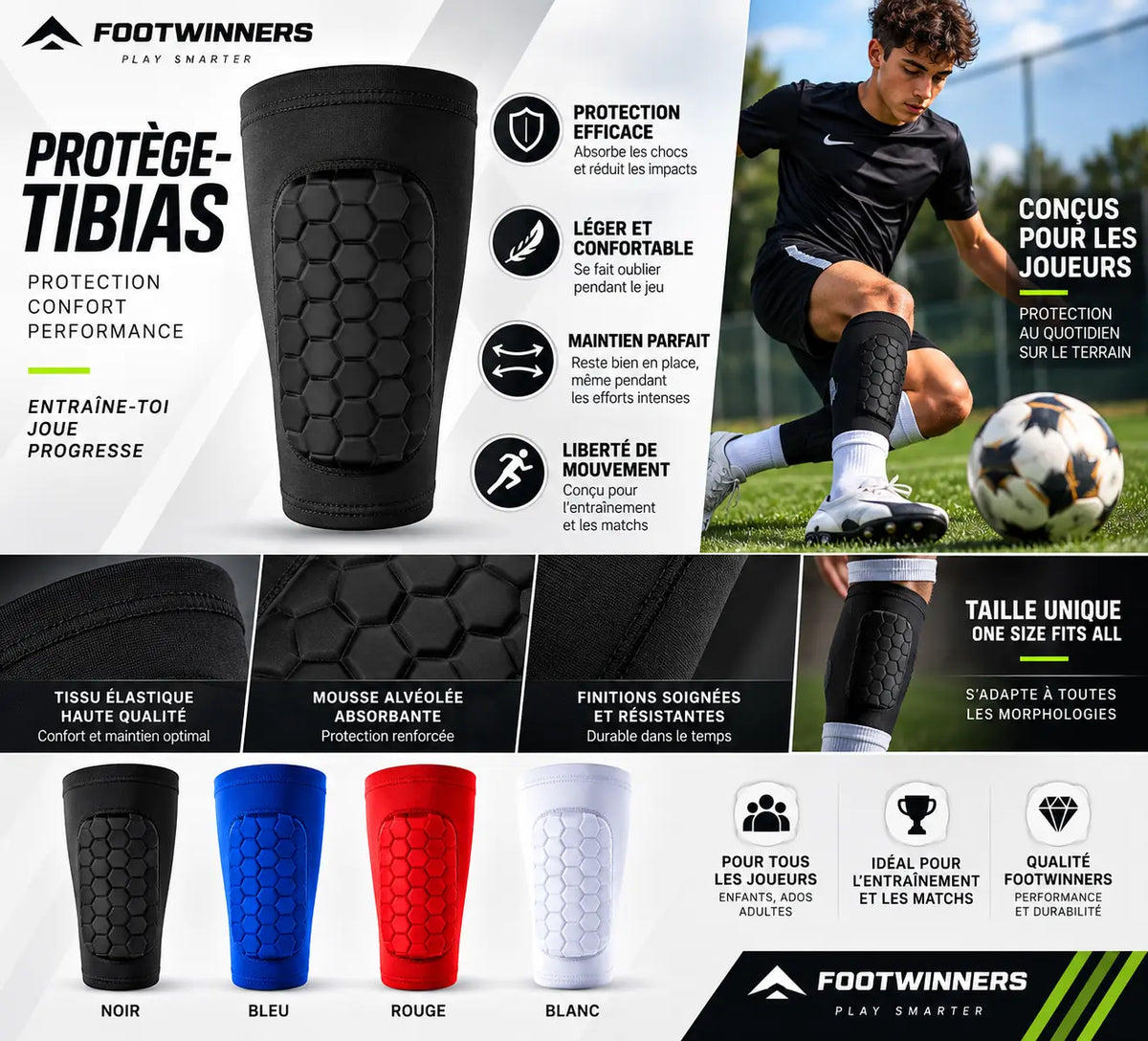 Footwinners Protège-Tibias